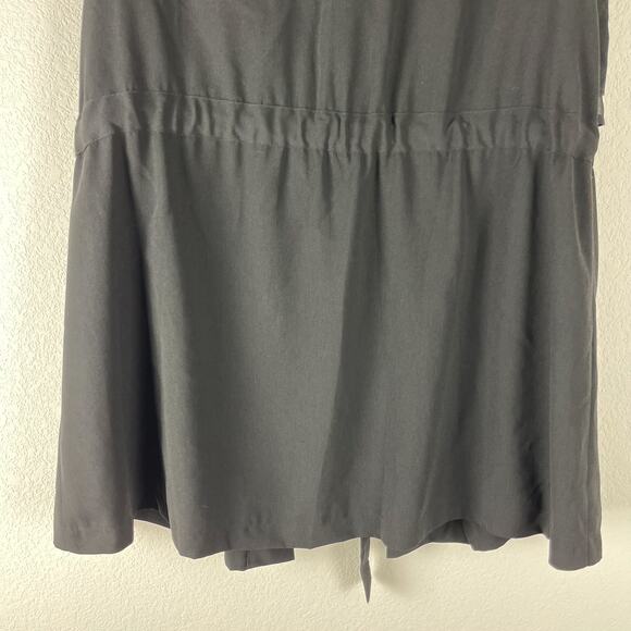 Anthropologie Cartonnier River Road Vest Womens Small Black Coastal Lagenlook - Picture 11 of 11